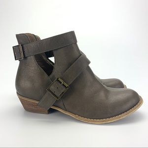 ABOUND Taupe Booties with Buckles